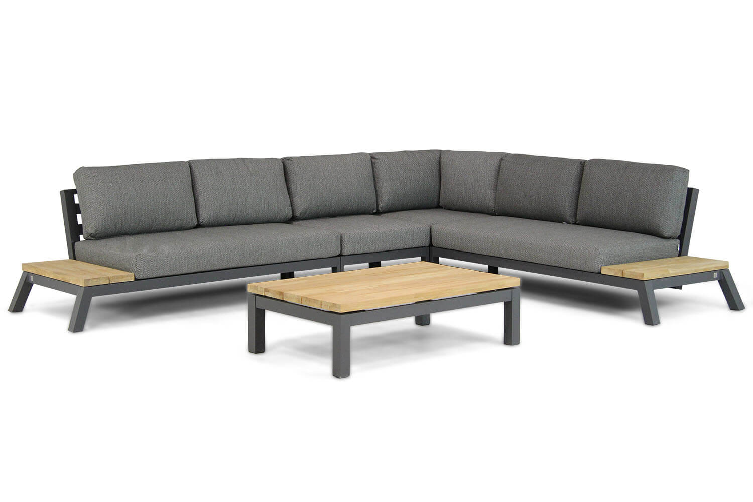 4 Seasons Outdoor 4 Seasons Empire/Capitol 120 cm platform loungeset 5-delig - Grijs-antraciet