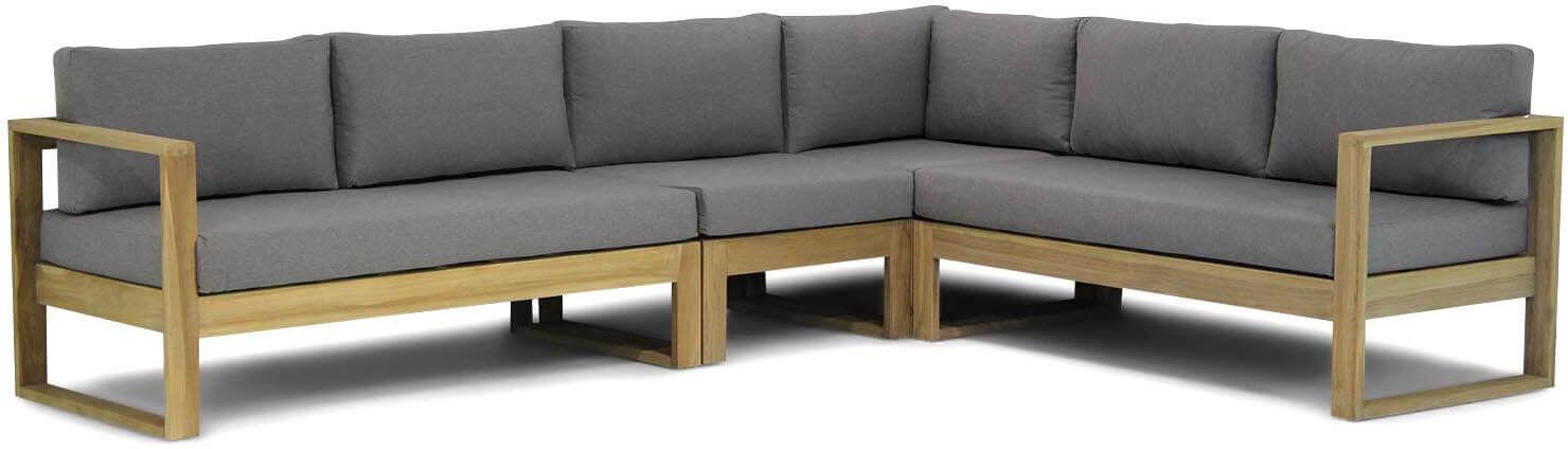 Lifestyle Garden Furniture Lifestyle Marriott hoek loungeset 4-delig - Old teak greywash