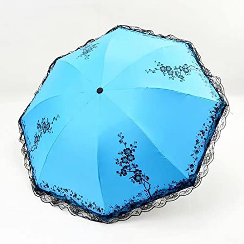 ACGrade Parasol, Parasolparaplu, kanten paraplu, kanten parasol, kanten paraplu's voor theekransjes, paraplu voor zon, parasol om te wandelen, handparasol, parasols voor vrouwen, 95 cm