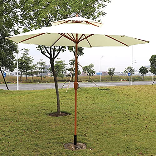 asdchZen Buitenterras Paraplu Marktparaplu Voor Zwembad Tuin Veranda Dek Gazon Achtertuin En Markt Koffiekleur