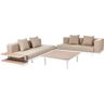 Beliani MISSANELLO - Loungeset - Beige - Aluminium/Polyester