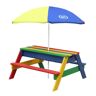 AXI Nick Zand&Water Picknicktafel Regenboog - Parasol Regenboog