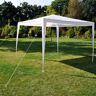 vidaXL Tuinpaviljoen 3x3 m Wit