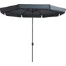 Madison Parasol Rond Syros 350 cm Grijs  Topkwaliteit