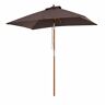 JEEVOO Houten Patio Paraplu Markt Parasol Outdoor Zonnescherm Koffie Patio Paraplu Patio Paraplu