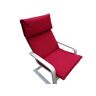 JACKKISSEN Kussen voor schommelstoel type Pello of Poang IKEA. Gemaakt van hoogwaardige stoffering. Zitting 57 x 50 rug 57 x 70, 8 cm dik (rood-2)