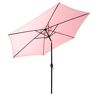 Gartenfreude parasol, marktscherm, UV+50, 270 cm, pastelroze