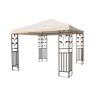 Spetebo Paviljoen vervangend dak waterdicht met PVC coating 3 x 3 meter beige universeel paviljoendak tuin party paviljoen dak zonwering