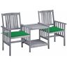 Chaduof Tuinstoelen met kussens en tafel van massief acaciahout, tuinstoelen, tuinstoelen, stoelen voor tuintafel 3061307