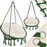 KESSER ® Hangstoel met kussen chill hangstoel voor volwassenen & kinderen hangmat tot 150 kg hangstoel ophanging binnen & buiten wonen & tuin terras, kaki