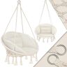 KESSER ® Hangstoel met kussen Chill hangstoel voor volwassenen & kinderen hangmat tot 150 kg hangstoel ophanging binnen & buiten wonen & tuin terras, beige