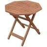 Spetebo Eucalyptus tuintafel geolied 50x50cm houten klaptafel biertuin bistrotafel