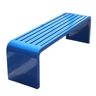 ZT6F Metalen tuinbank metalen tuinbank metalen tuinbank terrasbank, ideaal voor gazon en binnen, blauw, 120 cm