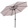 Gartenfreude parasol, diameter 270 cm, UV 50+, 270 x 270 x 245 cm, roze, 4900-1000-111