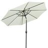 Gartenfreude Parasol, diameter 270 cm, UV 50+, 270 x 270 x 245 cm, crème, 4900-1000-1000