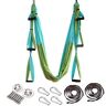 ARNTY Aerial Yoga Hangmat Set Aerial, Aerial Yoga Hammock Swing met draagtas en verlengriemen (Upgrade Groen & Blauw)