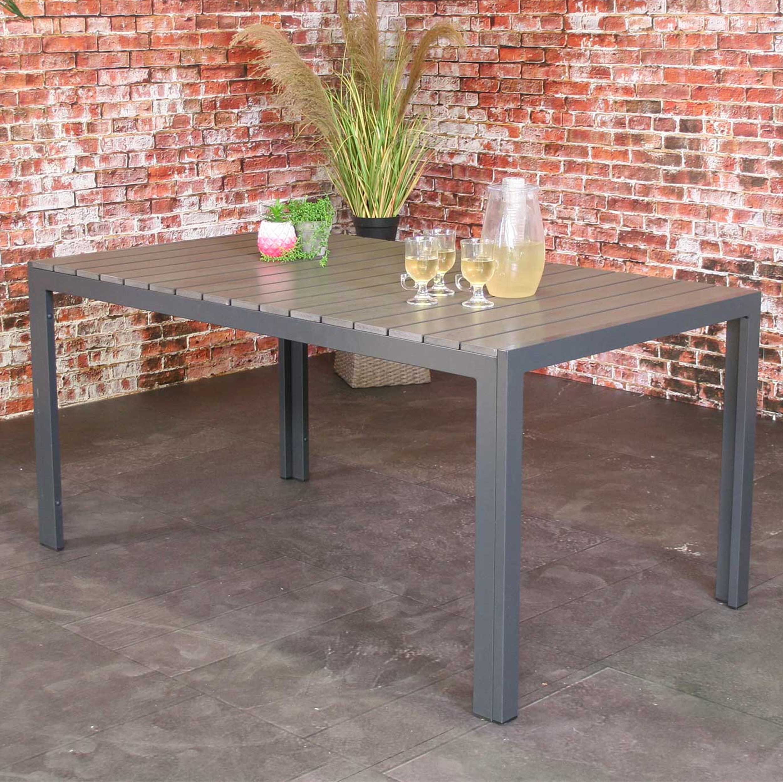 Sens-Line Tuintafel Jersey 160x90 – grijs