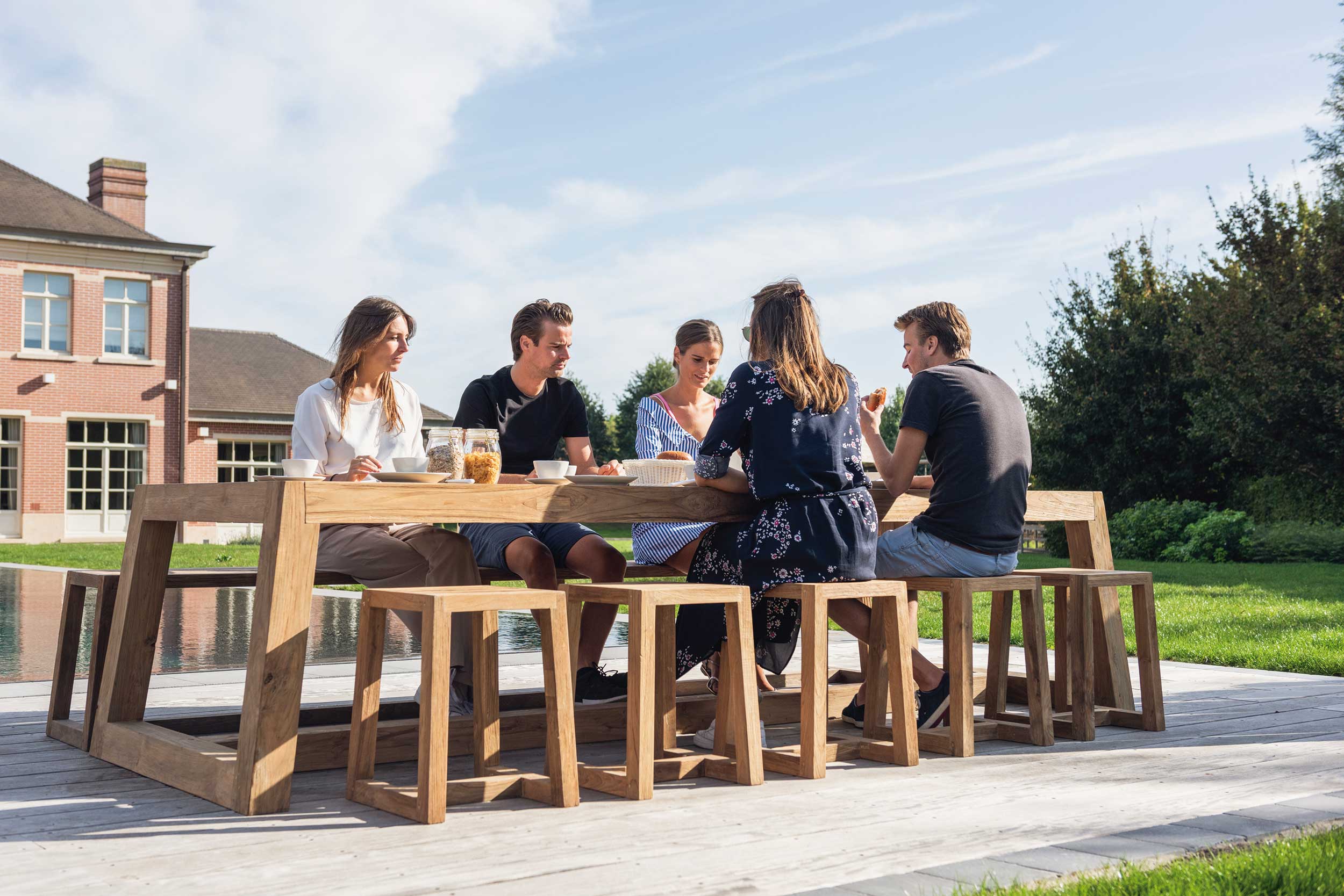 Gescova Tuintafel Iberica - teak