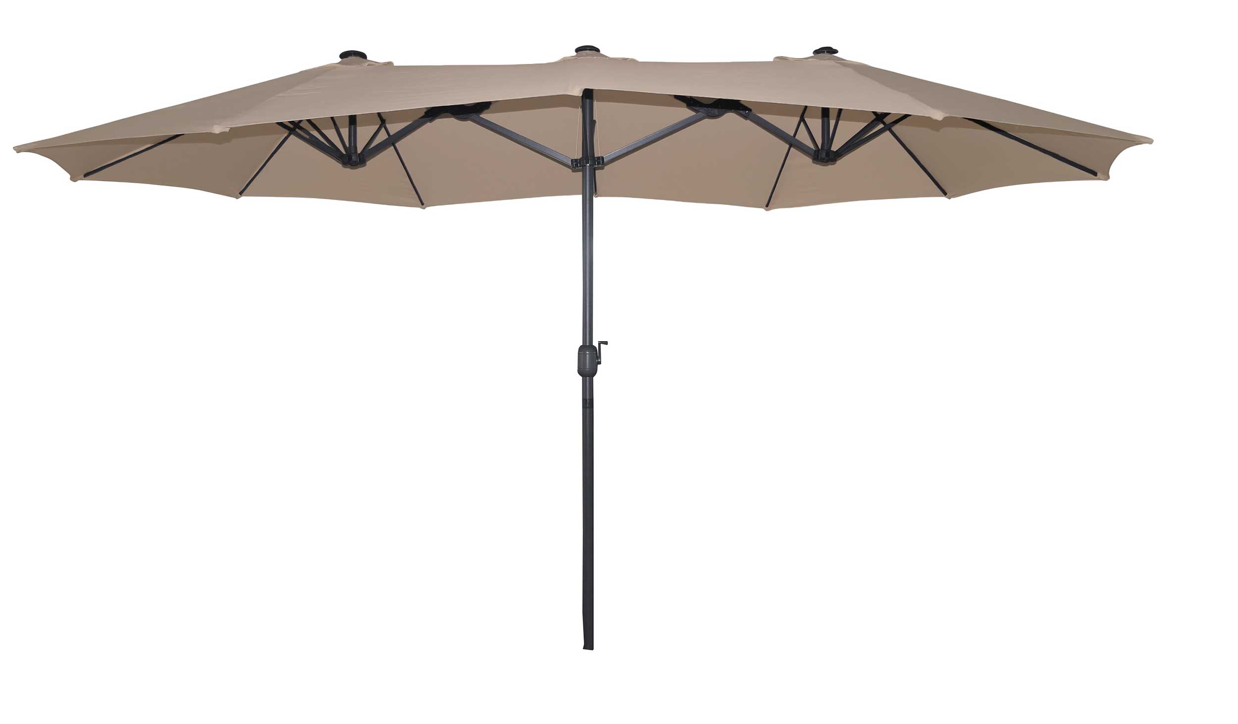 Sens-Line Dubbele parasol Malaga - taupe