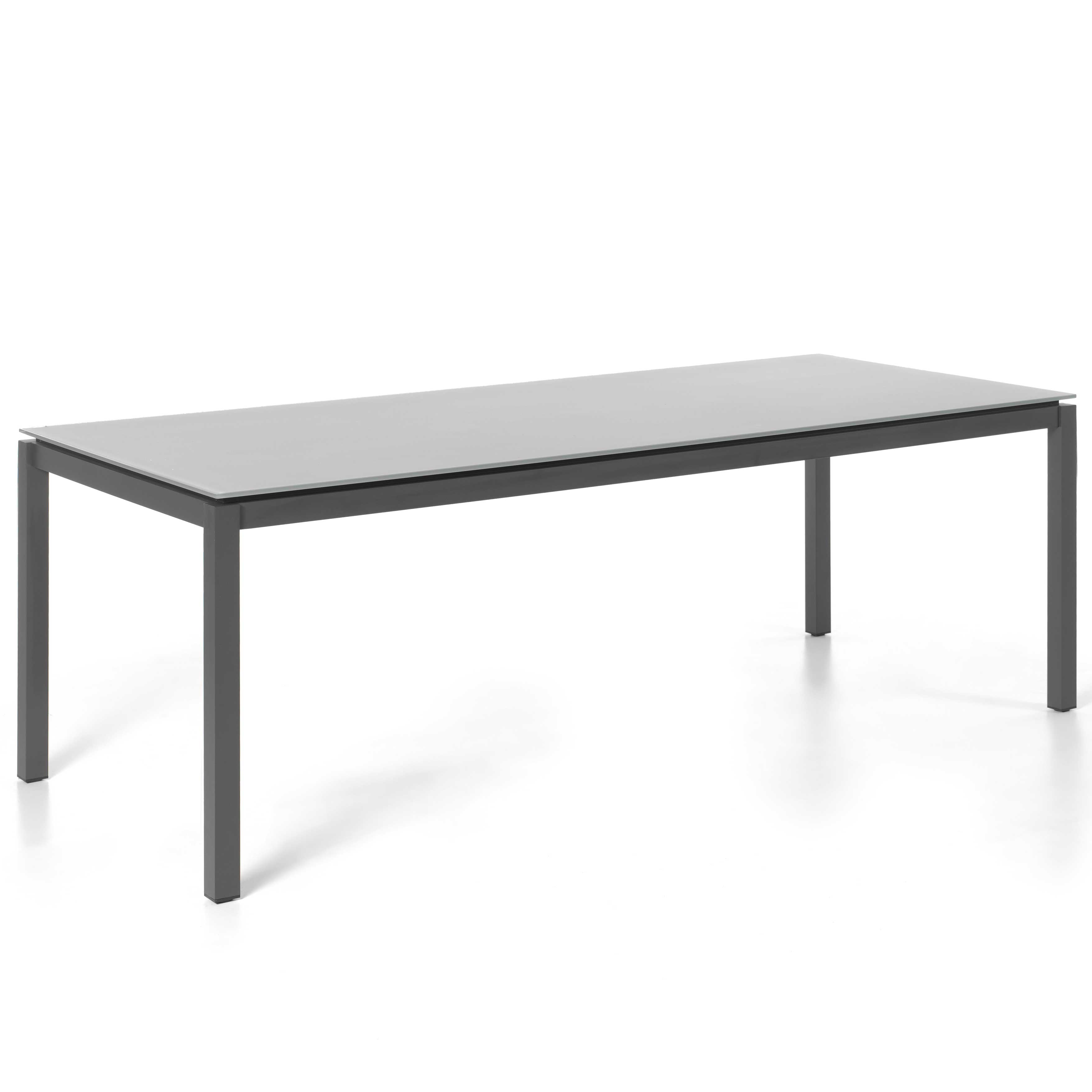 Gescova Tuintafel Albany 210x100 - zwart/grijs