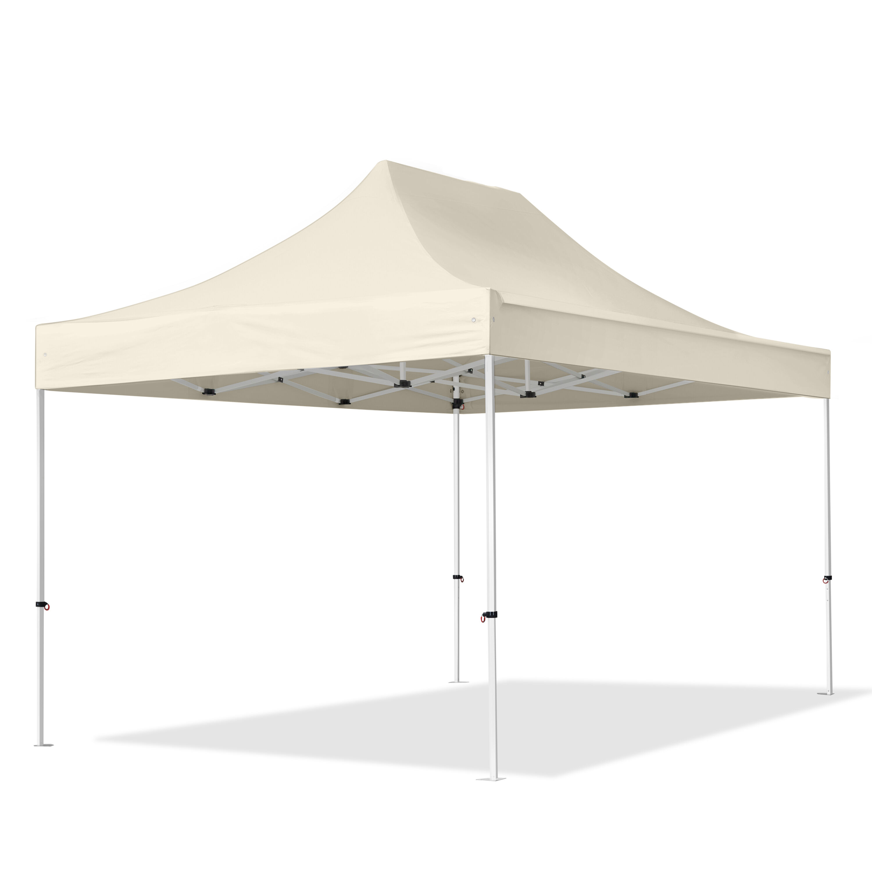 TOOLPORT Easy up Partytent 3x4,5m Hoogwaardig polyester 300 g/m² crème waterdicht Easy Up Tent, Pop Up Partytent, Harmonicatent, Vouwtent