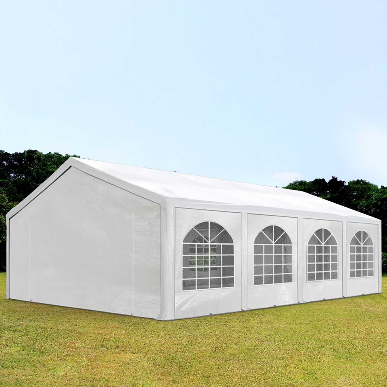 TOOLPORT Partytent 5x8m PE 240g/m² wit waterdicht Feesttent