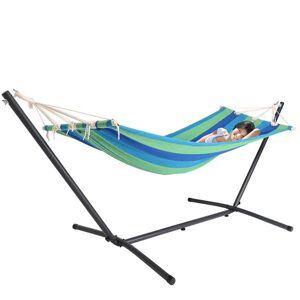 DEUB Hammock Hengematte Med Stativ -Grønn - 200x80cm