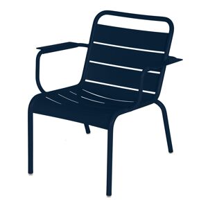 Fermob - Luxembourg Lounge Armchair Deep Blue 92 - Utendørs Lenestoler - Frédéric Sofia - Metall