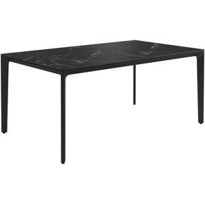 Gloster Carver 100 X 170 Cm Square Dining Table , Nero Ceramic, Frame Meteor