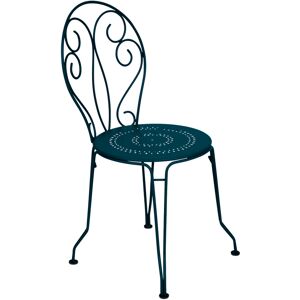 Fermob - Montmartre Chair, Acapulco Blue - Utendørs Spisebordstoler - Blå - Metall