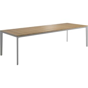 Gloster Carver 100 X 280 Cm Square Dining Table Teak, Frame White