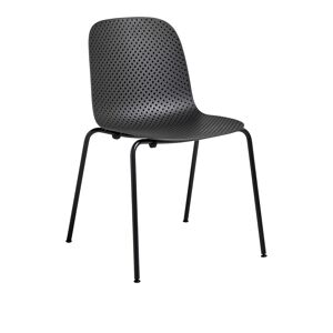 HAY 13eighty Chair - Graphite Black Base - Soft Black