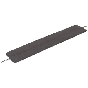 Muuto Linear Steel Bench Pad benkepute 170x32,5 cm Dark grey