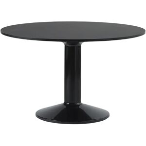 Muuto Midst søylebord Ø 120 cm Black Linoleum-Black