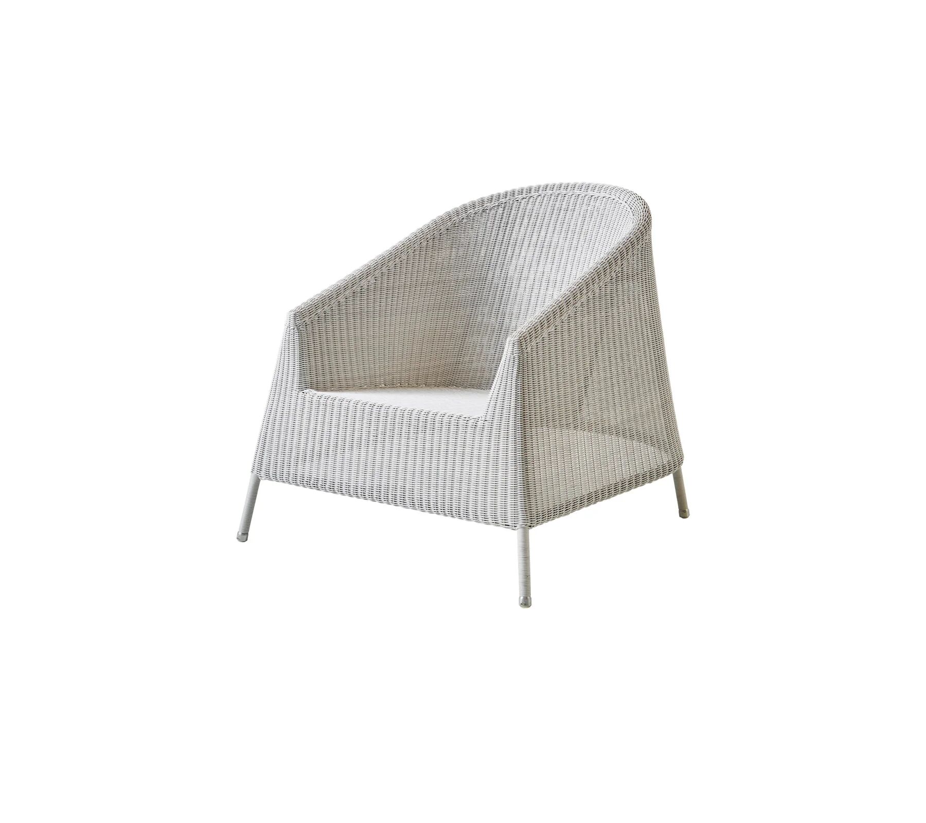 Cane-Line Kingston Lounge Chair - Stabelbar bar, hvit grå