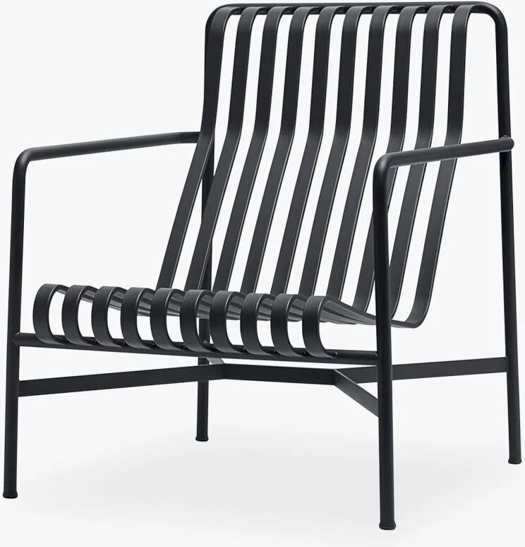 HAY Palissade Lounge Chair-Høy, Antrasitt