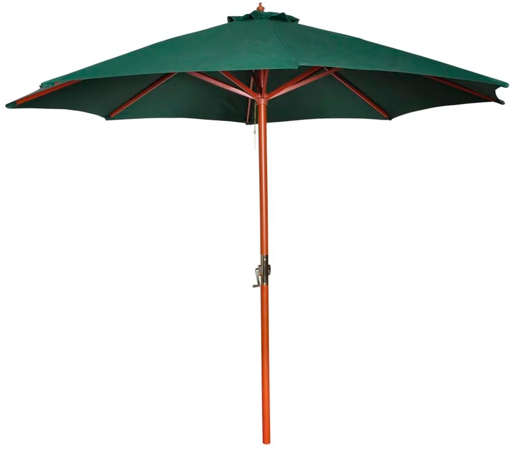 vidaXL Parasoll grønn 258 cm