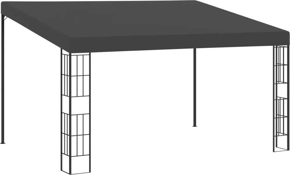 vidaXL Veggmontert paviljong 3x4 m antrasitt stoff