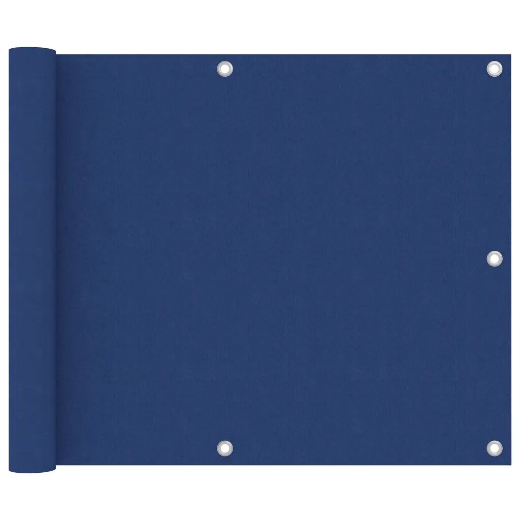 vidaXL Balkongskjerm blå 75x600 cm oxfordstoff