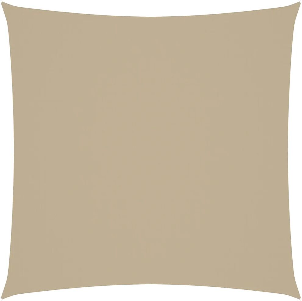 vidaXL Solseil oxfordstoff kvadratisk 2,5x2,5 m beige