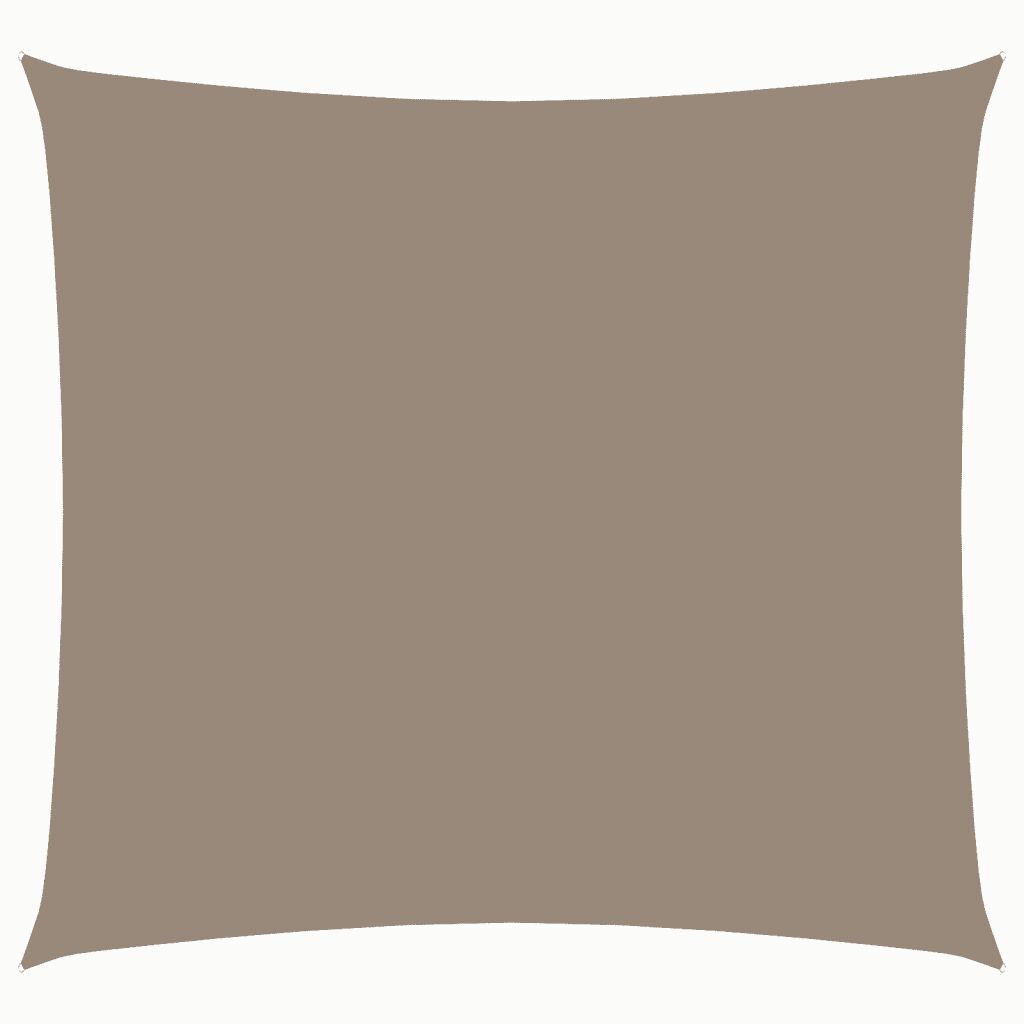 vidaXL Solseil oxfordstoff firkantet 3x3 m gråbrun