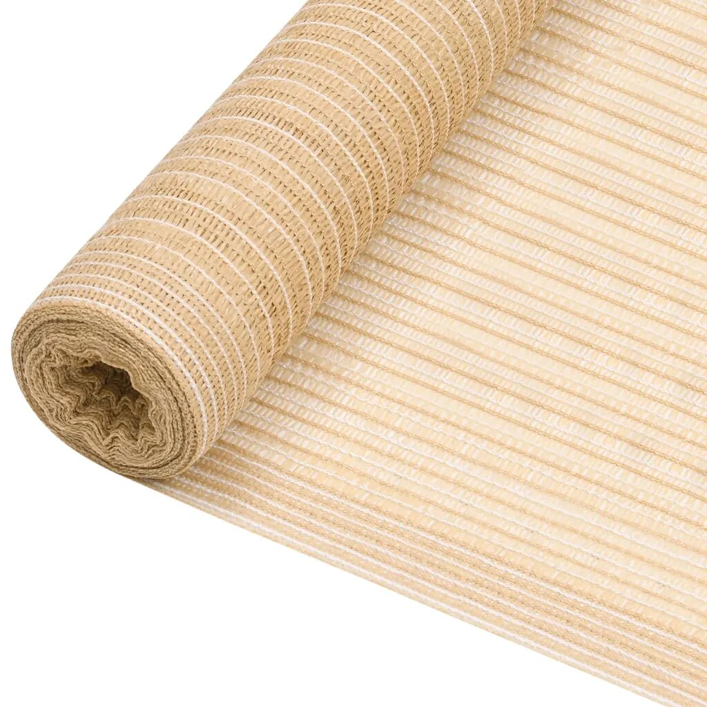 vidaXL Skjermnett beige 1,2x10 m HDPE 150 g/m²