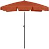 vidaXL Parasol plażowy, terakota, 180x120 cm