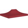 vidaXL Dach do namiotu imprezowego, 4 x 3 m, burgundowy, 270 g/m²