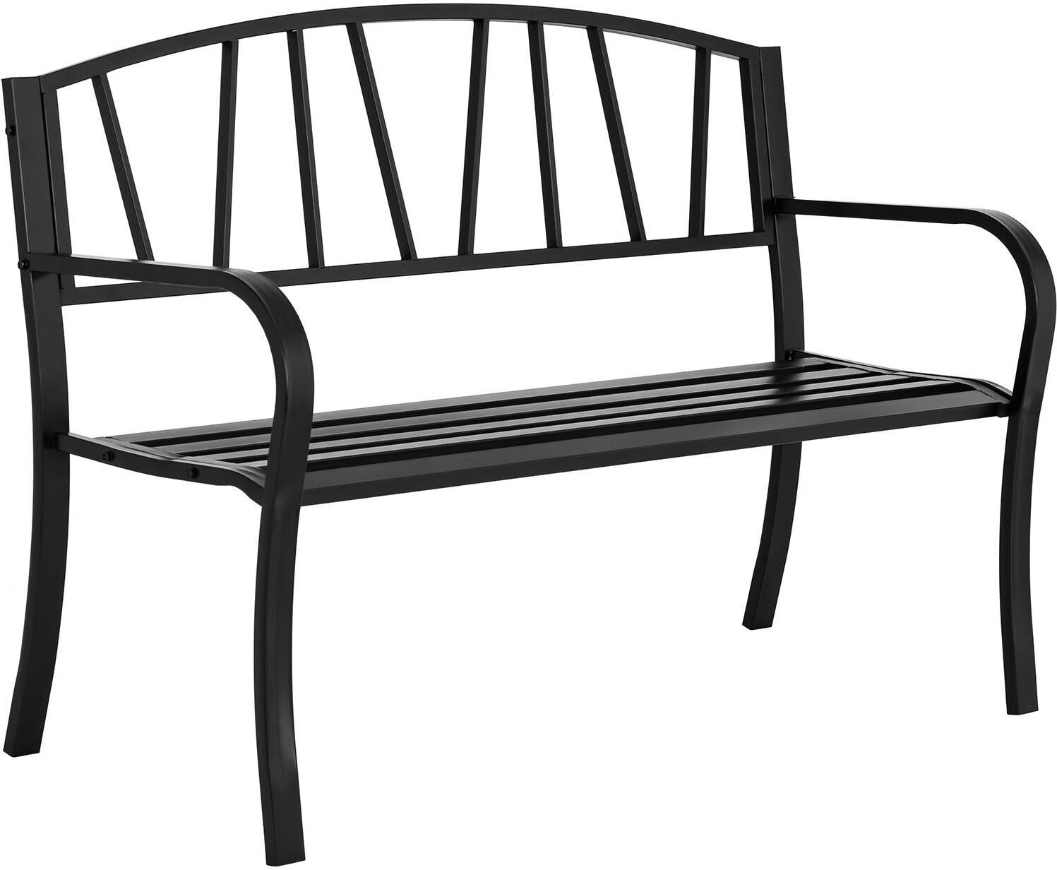 Uniprodo Ławka ogrodowa - 1250 x 330 x 840 cm - powlekana UNI_BENCH_05