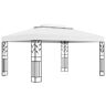 vidaXL Gazebo com telhado duplo 3x4 m branco