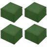 Vidaxl Ladrilhos prot. contra quedas 24 pcs borracha 50x50x3 cm verde