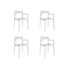 Garbar Danna Poltrona Interior e Exterior Set 4 Branco