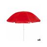 Aktive Parasol Uv50 Ø 220 Cm Poliéster Metal 220 X 209 X 220 Cm 6 Un