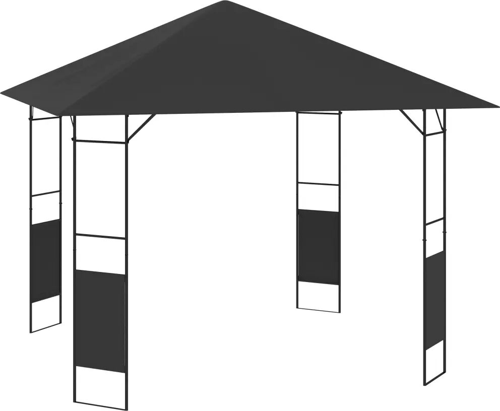 vidaXL Gazebo de jardim 3x3 m 160 g/m² antracite